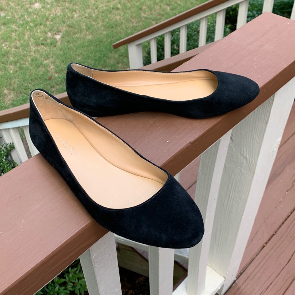 Talbots Black Suede Leather Ballet Flat Size 8.5M